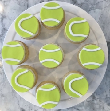 tennis ball cupcakes